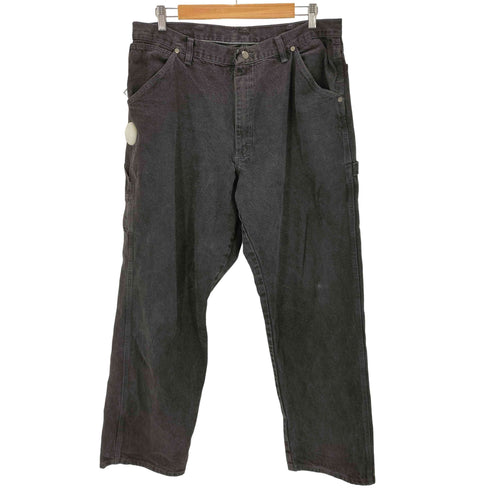 ラングラー Wrangler USA製 WRG JEAN CO ペインター ブラックデニムパンツ メンズ 36×32