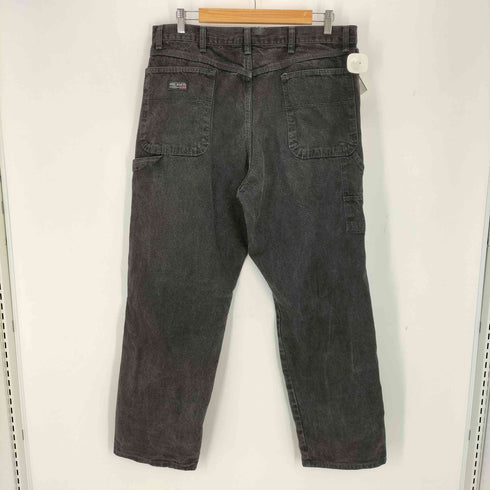 ラングラー Wrangler USA製 WRG JEAN CO ペインター ブラックデニムパンツ メンズ 36×32