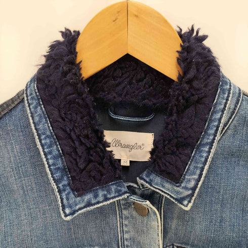 ラングラー Wrangler AUTHENTIC JACKET 切替 襟ボアデニムジャケット レディース JPN:M