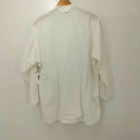 ムジラボ MUJI labo 超長綿ポプリンスタンドカラーミドル丈シャツ レディース XXS-XS