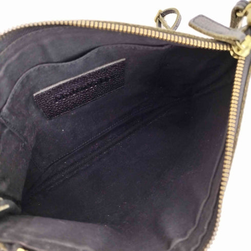 MORMYRUS ロゴ刻印 シボレザー サコッシュ スクエアバッグ ショルダーバッグ メンズ
