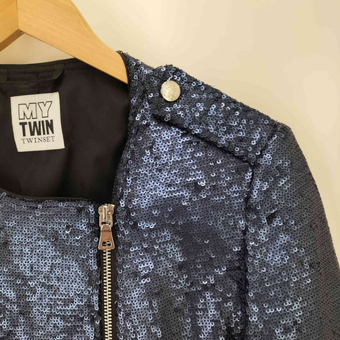 my twin twinset Glitter biker jacke レディース JPN:S