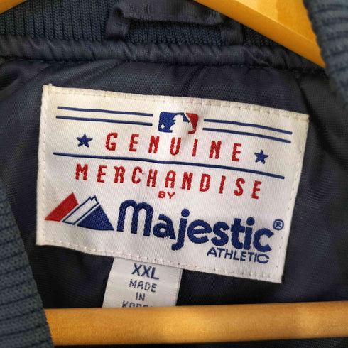 マジェスティック MAJESTIC MLBチームロゴ 刺繍 キルティング スタジャン メンズ XXL