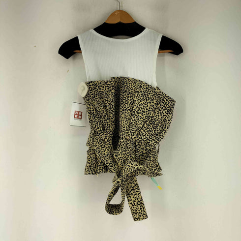 セシルマクビー CECIL McBEE レオバードドッキングノースリーブトップス レディース JPN:M