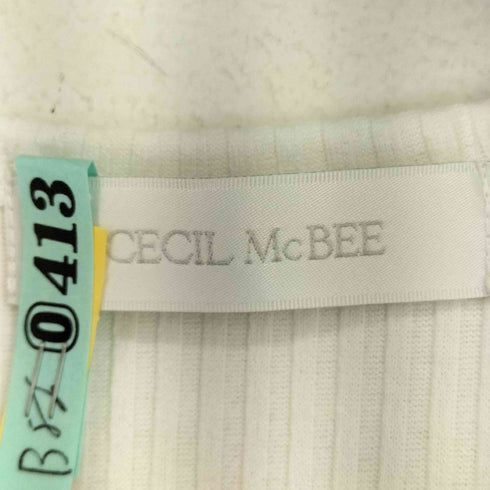 セシルマクビー CECIL McBEE レオバードドッキングノースリーブトップス レディース JPN:M
