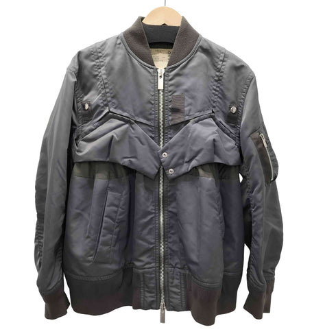 サカイ Sacai 22AW Nylon Twill Mix Blouson MA-1 ナイロン ツイル ミックス ブルゾン ジャケット レディース JPN:3