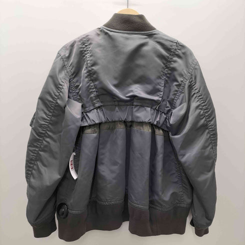 サカイ Sacai 22AW Nylon Twill Mix Blouson MA-1 ナイロン ツイル ミックス ブルゾン ジャケット レディース JPN:3