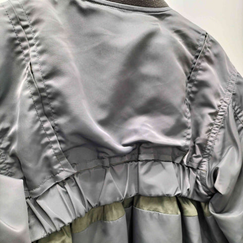 サカイ Sacai 22AW Nylon Twill Mix Blouson MA-1 ナイロン ツイル ミックス ブルゾン ジャケット レディース JPN:3