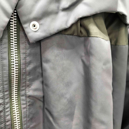 サカイ Sacai 22AW Nylon Twill Mix Blouson MA-1 ナイロン ツイル ミックス ブルゾン ジャケット レディース JPN:3