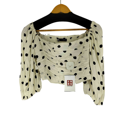 ザラ ZARA ドット柄ブラウス レディース import:XS