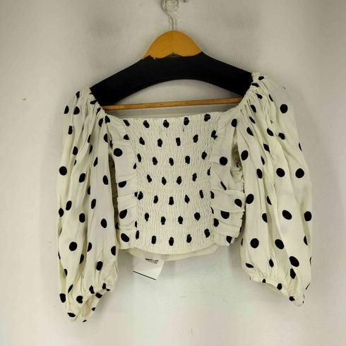 ザラ ZARA ドット柄ブラウス レディース import:XS