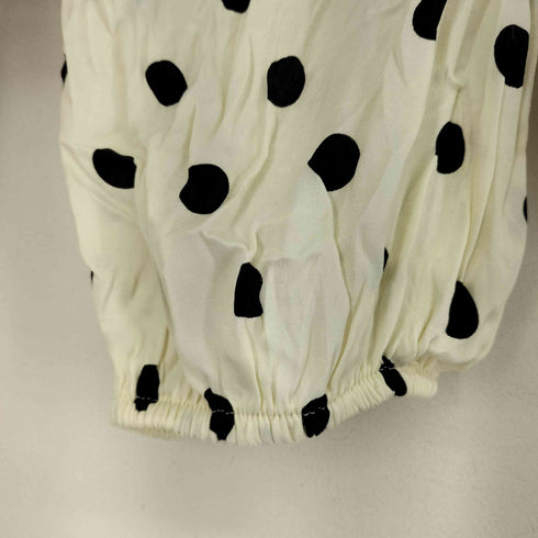 ザラ ZARA ドット柄ブラウス レディース import:XS