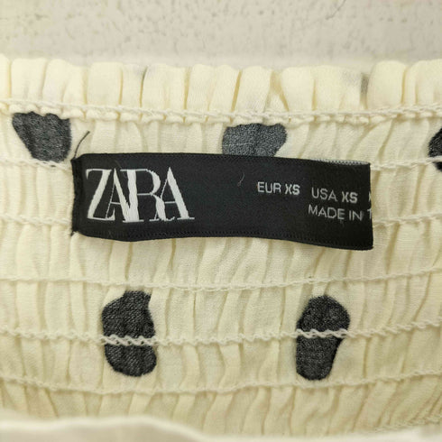 ザラ ZARA ドット柄ブラウス レディース import:XS