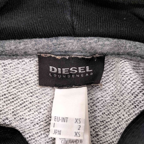 ディーゼル DIESEL ロゴプリント ラグランスリーブ プルオーバー パーカー メンズ import:XS