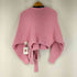 ザラ ZARA Blogger Pink Knit Wrap Tie Cardigan Sweater レディース import:S