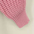 ザラ ZARA Blogger Pink Knit Wrap Tie Cardigan Sweater レディース import:S