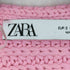 ザラ ZARA Blogger Pink Knit Wrap Tie Cardigan Sweater レディース import:S