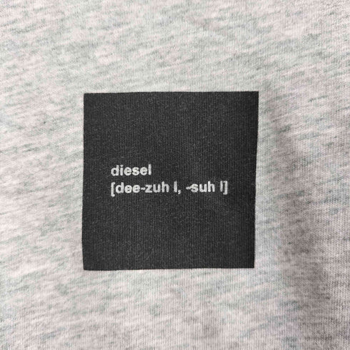 ディーゼル DIESEL チェッカーフラッグ 両面プリント リンガー L/S Tシャツ メンズ import:XS