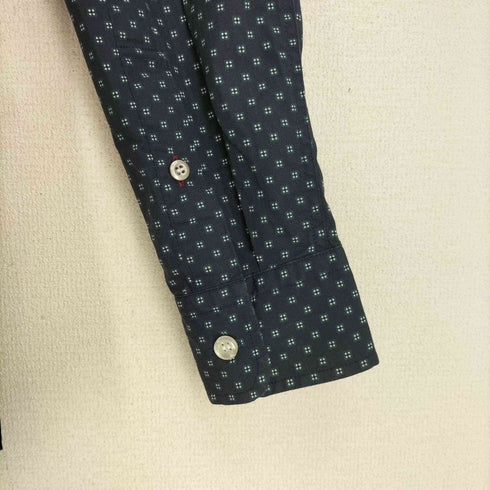 ディーゼル DIESEL Slim Fitドット 総柄 Dロゴ刺繍 L/S シャツ メンズ