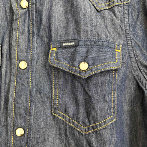 ディーゼル DIESEL L/S ウエスタンシャツ メンズ import:XS