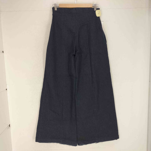 GLAMAZON BOUTIQUE サイドジップワイドデニムパンツ レディース S