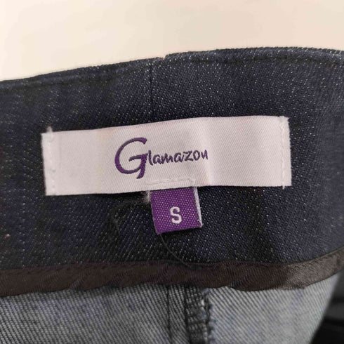 GLAMAZON BOUTIQUE サイドジップワイドデニムパンツ レディース S