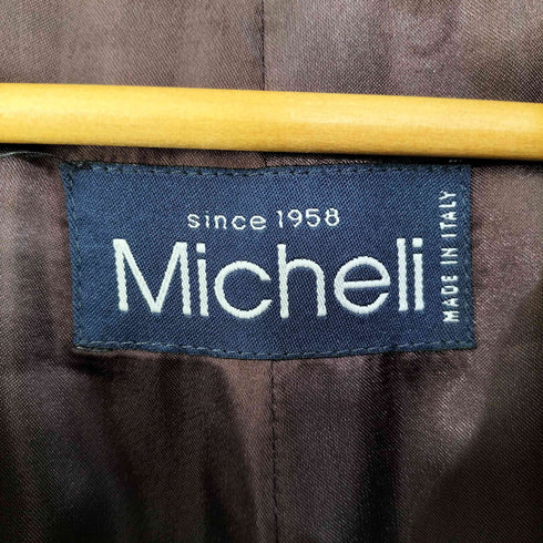 MICHELI イタリア製 ウールカシミヤチェスターコート メンズ EUR:48