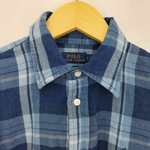ポロラルフローレン POLO RALPH LAUREN BOYFRIEND FIT ポニー刺繍 チェック コットンシャツ メンズ JPN:2