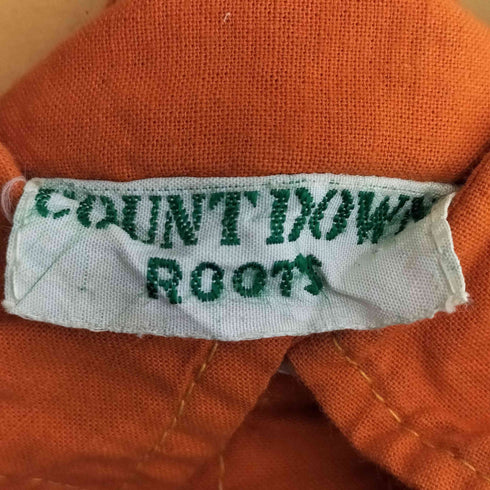 ルーツ Roots CVOUNT DOWN 総柄 刺繍  インドコットンシャツ メンズ