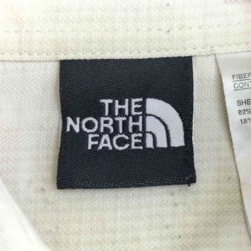 ザノースフェイス THE NORTH FACE ロゴ刺繍 ナイロンポリ ダブルポケットシャツ メンズ import:M