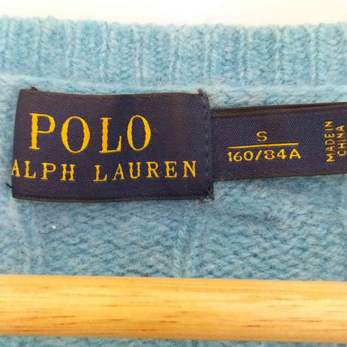 ポロラルフローレン POLO RALPH LAUREN ウールカシミヤ ポニー刺繍 Vネック ニット レディース import:S