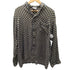 Winter silks ウィンター シルクス シルク 100 幾何学模様 総柄 開襟 オープンカラー 長袖 シャツ メンズ import:M
