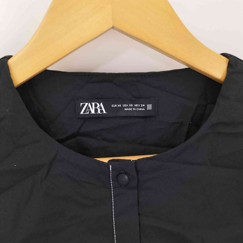 ザラ ZARA セーラーカラー パネルミディワンピース レディース import:XS