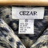 CEZAR セザール シルク 100 レオパード 総柄 開襟 オープンカラー ダブル ポケット 半袖 シャツ メンズ import:M