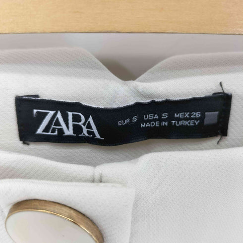ザラ ZARA ハイウエスト センタープレス スラックス レディース S