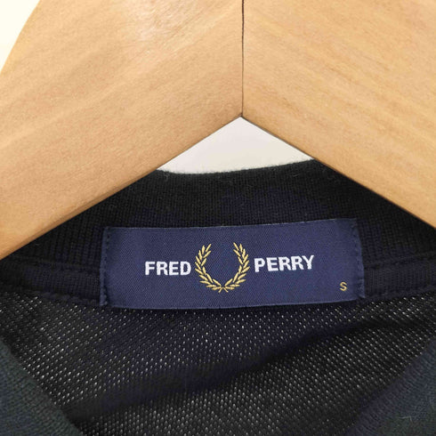 フレッドペリー FRED PERRY ロゴ刺繍 鹿の子ポロシャツ メンズ import:S