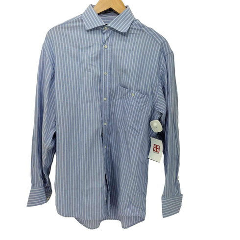 カナーリ CANALI イタリア製 L/S ストライプ シャツ メンズ 38/15