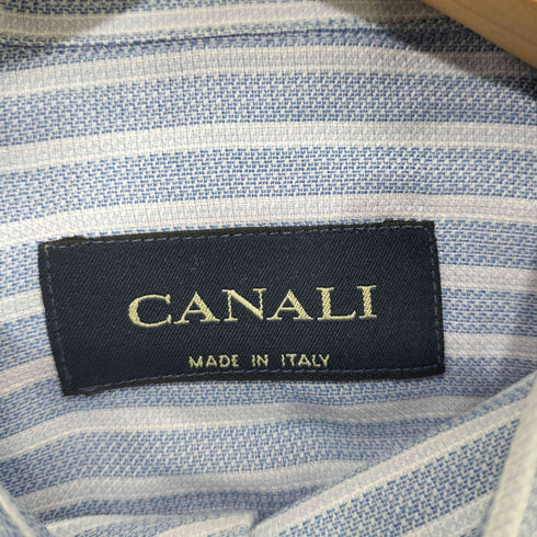 カナーリ CANALI イタリア製 L/S ストライプ シャツ メンズ 38/15