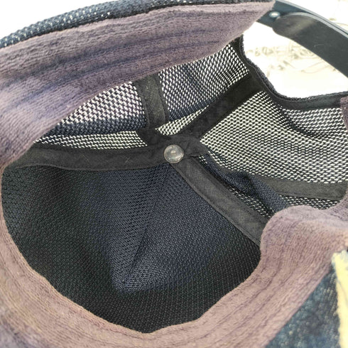 ヨシノリコタケデザイン YOSHINORI KOTAKE DESIGN スパンコール デニムトラッカー メッシュ キャップ Y2K メンズ