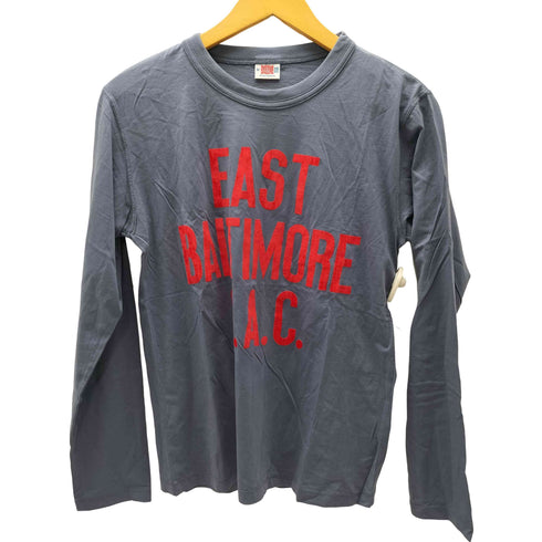 ヘインズ Hanes SPORTSWEAR 50-60S 復刻 プリント L/S クルーネック Tシャツ メンズ import:M