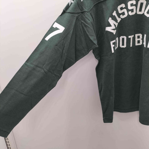 チャンピオン Champion ランタグ 復刻 袖 目付き カレッジ ロゴ プリント L/S クルーネック Tシャツ メンズ import:M