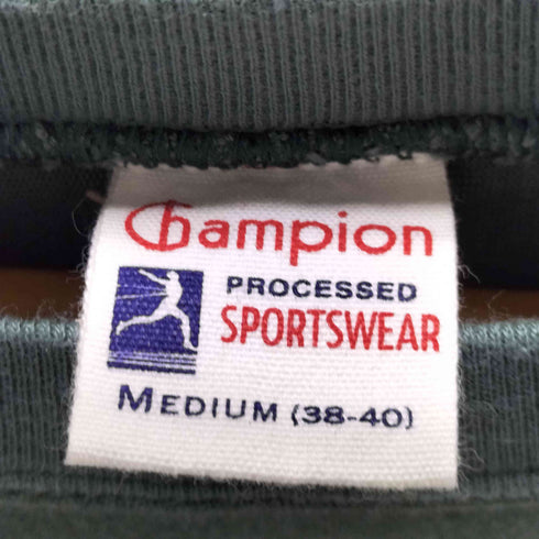 チャンピオン Champion ランタグ 復刻 袖 目付き カレッジ ロゴ プリント L/S クルーネック Tシャツ メンズ import:M
