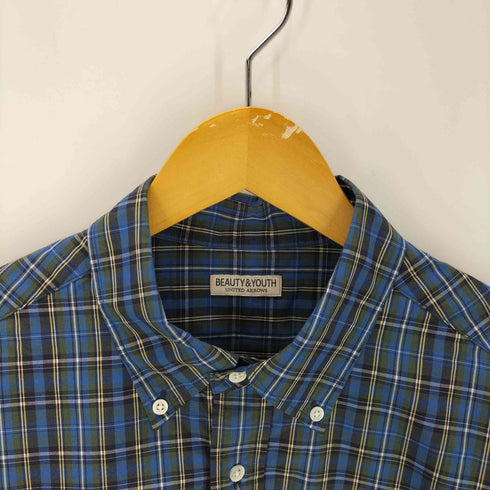 ビューティーアンドユースユナイテッドアローズ BEAUTY & YOUTH UNITED ARROWS プレップ チェック ボタンダウン グランデシャツ メンズ JPN:XL