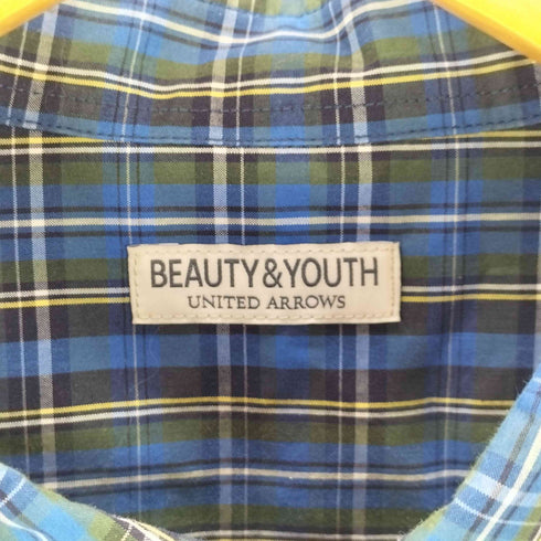 ビューティーアンドユースユナイテッドアローズ BEAUTY & YOUTH UNITED ARROWS プレップ チェック ボタンダウン グランデシャツ メンズ JPN:XL