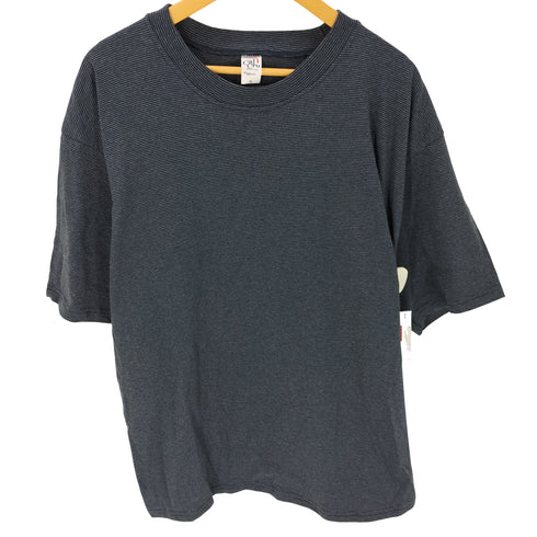 カルクルー Cal Cru Micro Border S/S T-Shirt メンズ XL