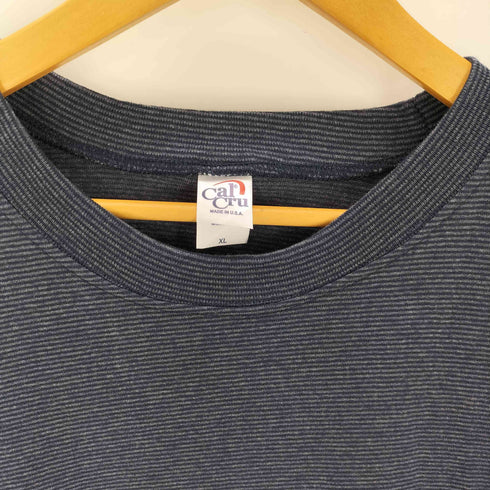 カルクルー Cal Cru Micro Border S/S T-Shirt メンズ XL