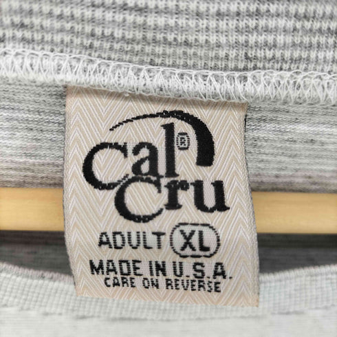 カルクルー Cal Cru Micro Border S/S T-Shirt メンズ XL