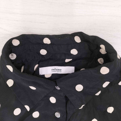ジャーナルスタンダードレリューム JOURNAL STANDARD relume 22SS ドットプリントダブルポケットシャツ レディース FREE