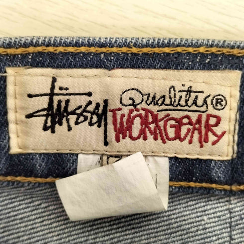 ステューシー Stussy 90S USA製 白タグ WORKGEAR ボタンフライデニムパンツ メンズ 30