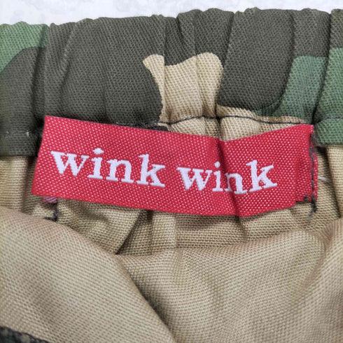 wink wink カモ 迷彩 レースアップスカート レディース